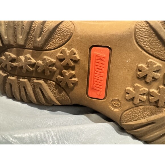 Khombu Women’s Tan Suede Ankle Boots Sweater Cuff Winter Boot Size 9 - Picture 8 of 8